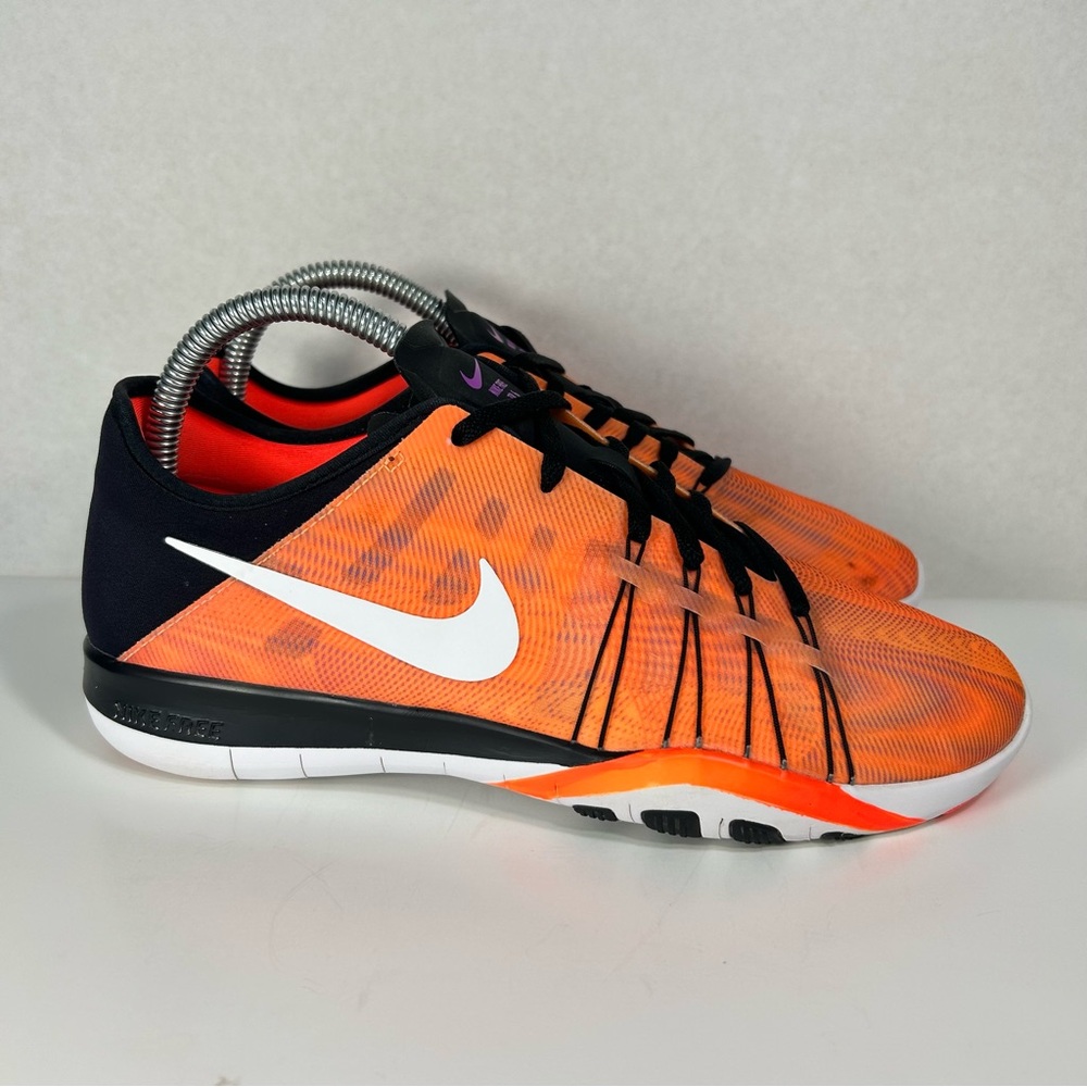 Nike Free TR 6 Running Shoes Orange Black  Athletic 833424-004; Women’s Size 7.5